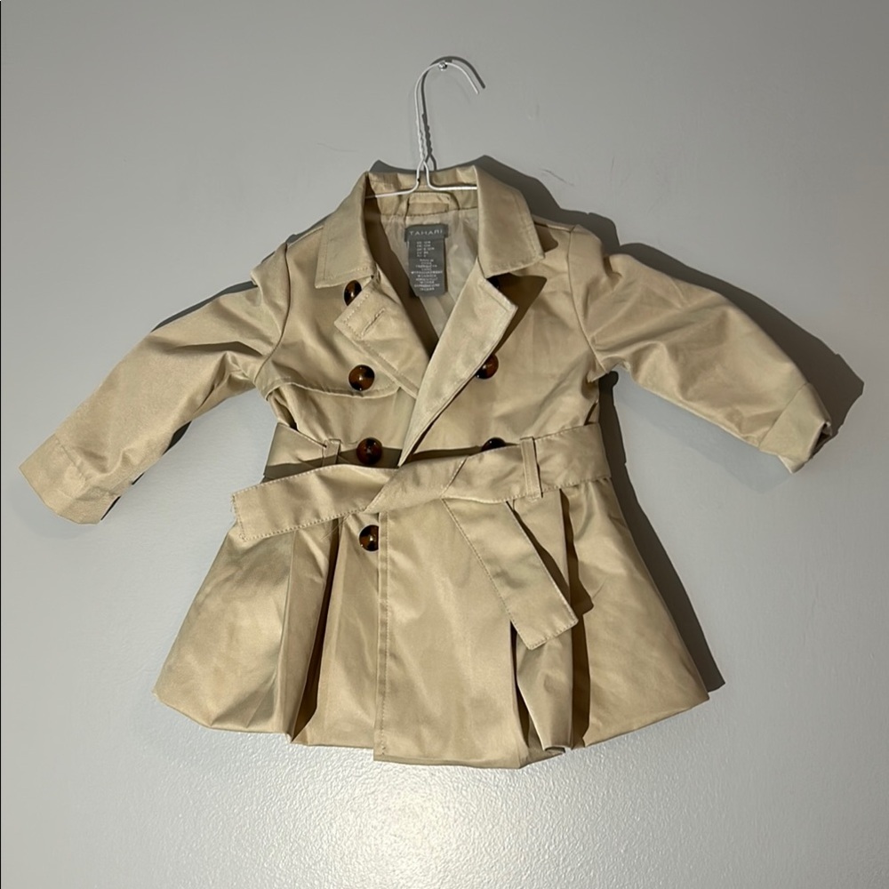 Tahari‎ Kids Cream Double-Breasted Coat 12mon
